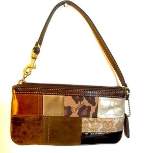 Coach patchwork wristlet